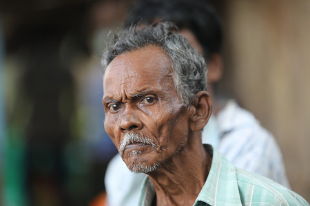 印度海得拉巴的乡村贫困人口