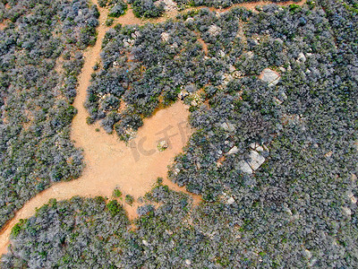 美国加利福尼亚州圣地亚哥卡梅尔谷黑山的鸟瞰图