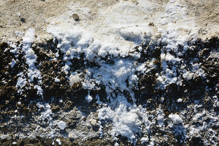 盐场摄影照片_盐蒸发池，也称为盐场、盐场或盐田