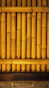竹背景竹摄影照片_来自真实自然的旧脏竹背景墙。