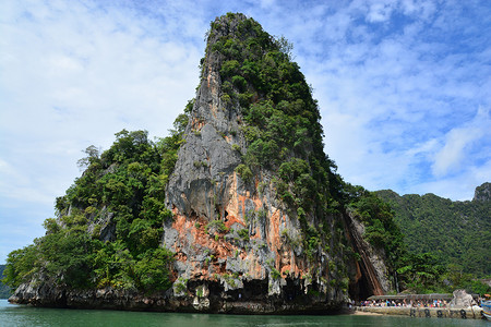 詹攀摄影照片_Khao Phing Kan位于泰国攀牙湾。