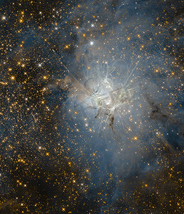 可信的摄影照片_宇宙中的恒星星系。