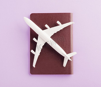 最小的玩具模型飞机，护照上的飞机