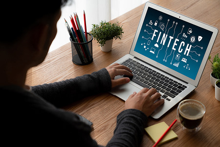 金融理财app个人中心摄影照片_适用于现代业务的 Fintech 金融技术软件