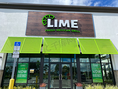 奥兰 Lime Fresh Mexican Grill 的外部店面