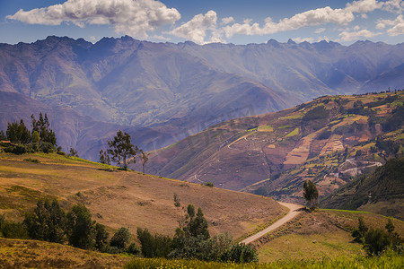 乡村道路，瓦斯卡兰山口，科迪勒拉布兰卡，安卡什，秘鲁