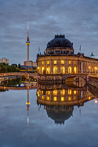 柏林博物馆岛和电视塔