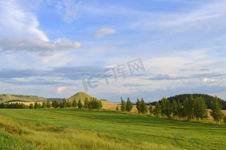 农村大山风景摄影照片_夏季风景与山