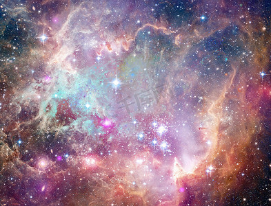 宇宙紫色摄影照片_多彩宇宙