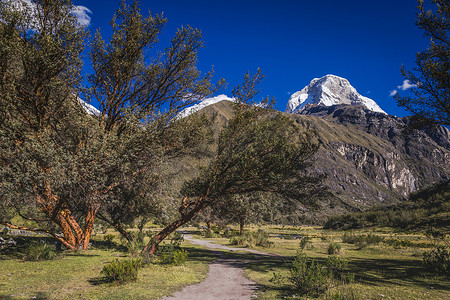 徒步路径，瓦斯卡兰山口，科迪勒拉布兰卡，安卡什，秘鲁