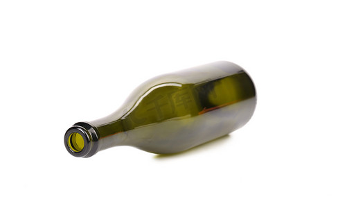 绿色叠加摄影照片_空瓶橄榄油