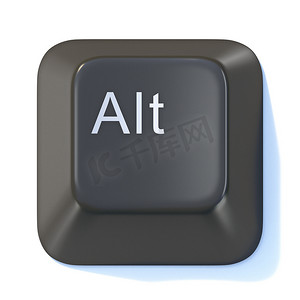 黑色电脑键盘ALT键3D