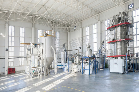 生产 pet 塑料颗粒的工厂。 