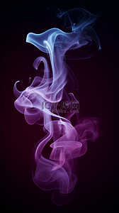 蓝紫色烟雾漂浮背景