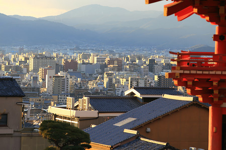 日本京都冬季的清水寺