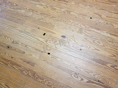 棕色木地板或地面或背景