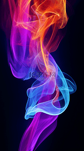 红蓝警察节背景图片_红蓝紫色烟雾艺术背景