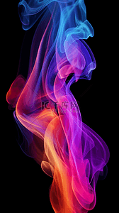 烟雾紫色背景图片_红蓝紫色烟雾艺术背景