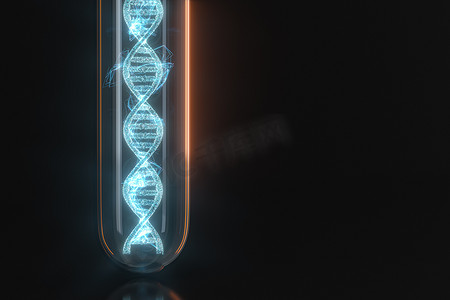 试管和染色体、脱氧核糖核酸和基因， 3d翻译。