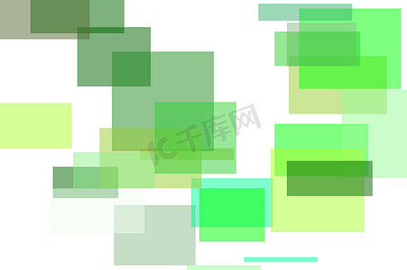 抽象的绿色矩形图背景