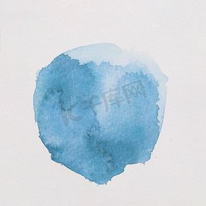 天蓝色油漆形成圆形白皮书。