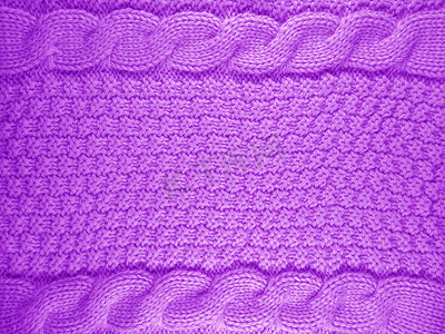 针织羊毛背景 - 紫色