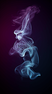 烟雾紫色背景图片_蓝紫色烟雾漂浮背景