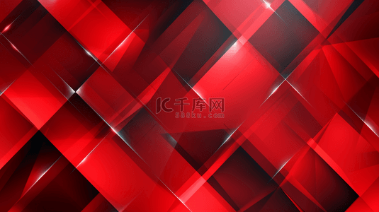科技立体几何背景图片_暗红色立体几何光效背景
