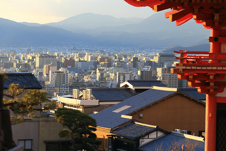 日本京都冬季的清水寺