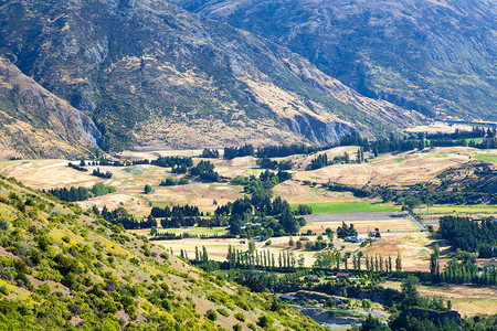 农村风景摄影照片_新西兰南部的风景