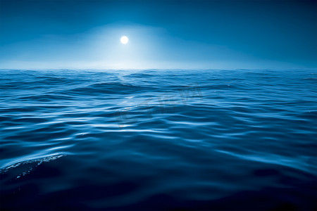 深蓝色的海洋