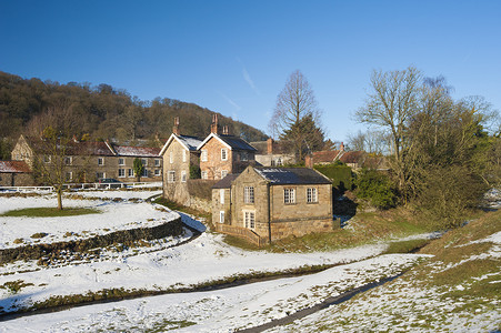 冬天的英国乡村景观