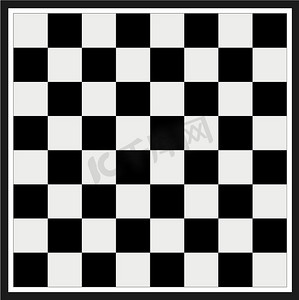 黑色正方形摄影照片_空棋盘。