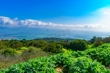 胡拉谷的风景和乡村