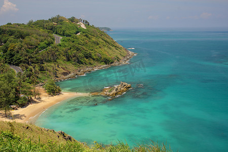 在观点普吉岛泰国的热带海风景