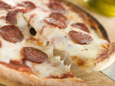 意大利辣香肠披萨片
