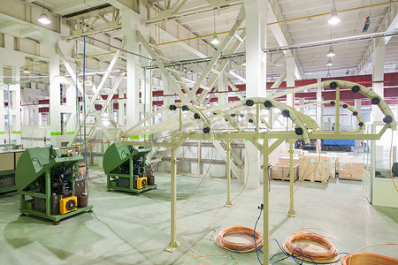 蛋粉工厂摄影照片_生产家用空调的工厂
