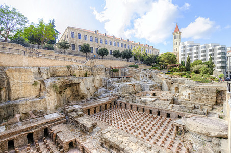 黎巴嫩贝鲁特的罗马浴场