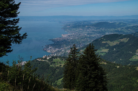 沃州摄影照片_日内瓦湖，蒙特勒，沃州，瑞士