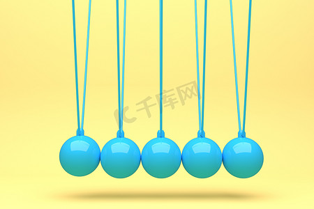 彩色全牛顿球，平衡球，设计，玩具，粉色，蓝色，叶