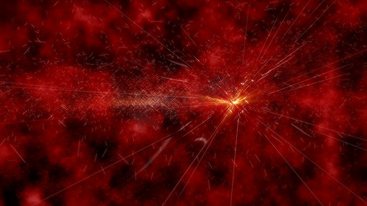 粒子火花摄影照片_红色纹理与粒子余烬燃烧火
