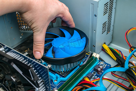 计算机向导更改计算机主板上处理器的冷却系统