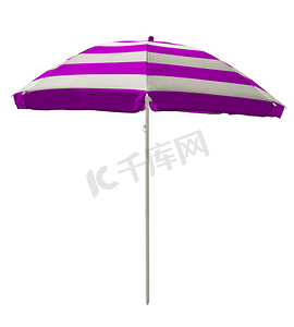 沙滩伞 - 紫色条纹