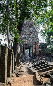 Koh Ker, Northwest Cam 古庙 Prasat Krahom 景​​观