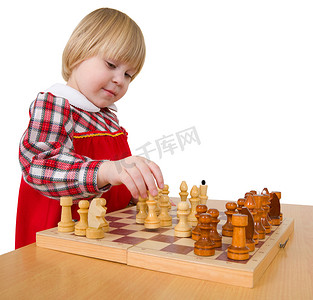 小女孩和国际象棋