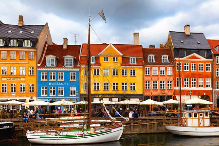 丹麦新港摄影照片_Nyhavn 或新港，哥本哈根，丹麦