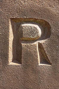 字母摄影照片_遇险状态排版中的书面措辞发现字母 R