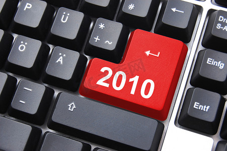 新年快乐 2010 年按钮