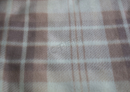 温暖的毯子特写。