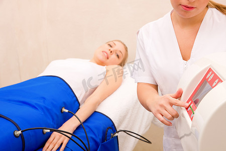 美容中心女性腿部压力治疗机